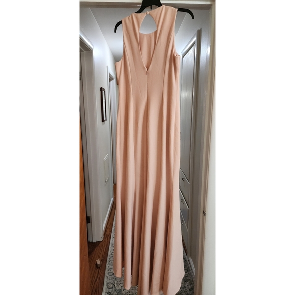 Blush Pink Beaded Formal Gown - Picture 3 of 6